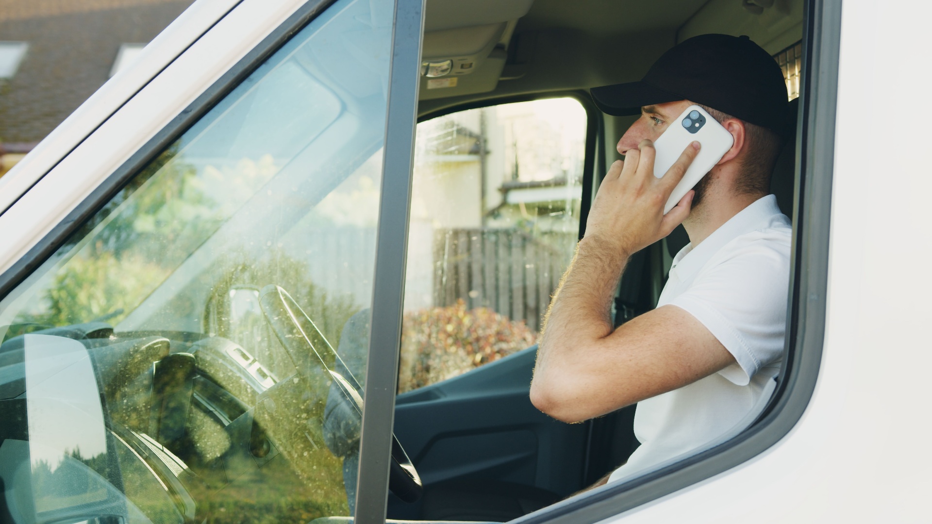 Tradesperson greeting a happy homeowner at the door — high-converting trade websites